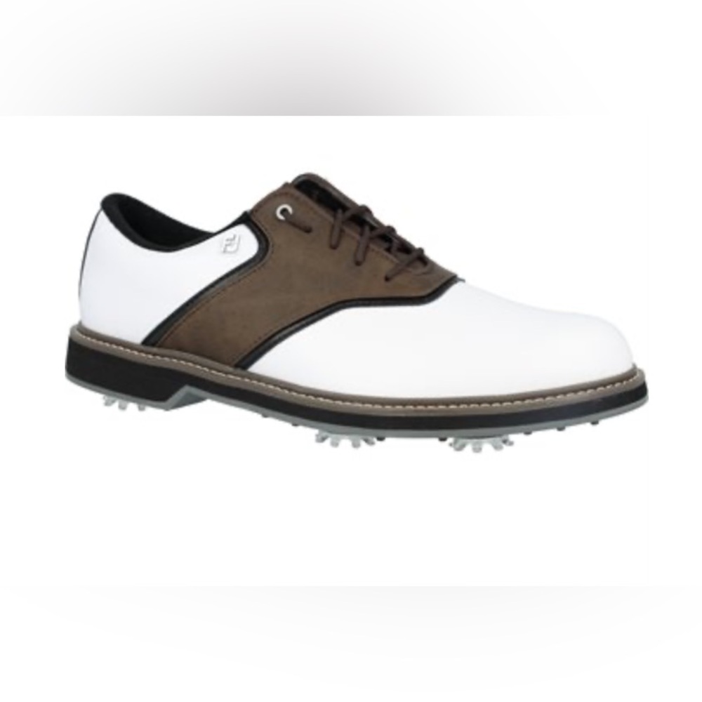 FootJoy Men's Classic White and Brown Oxfords